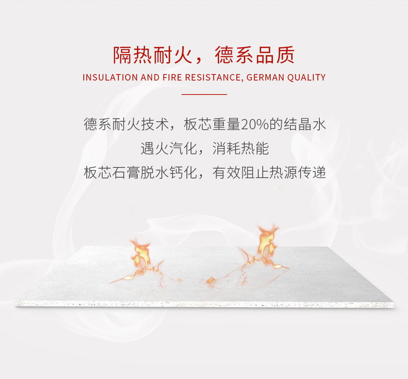隔热耐火石膏板 隔热耐火石膏板