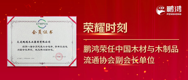 再获行业肯定，鹏鸿荣任中国木材与木制品流通协会副会长